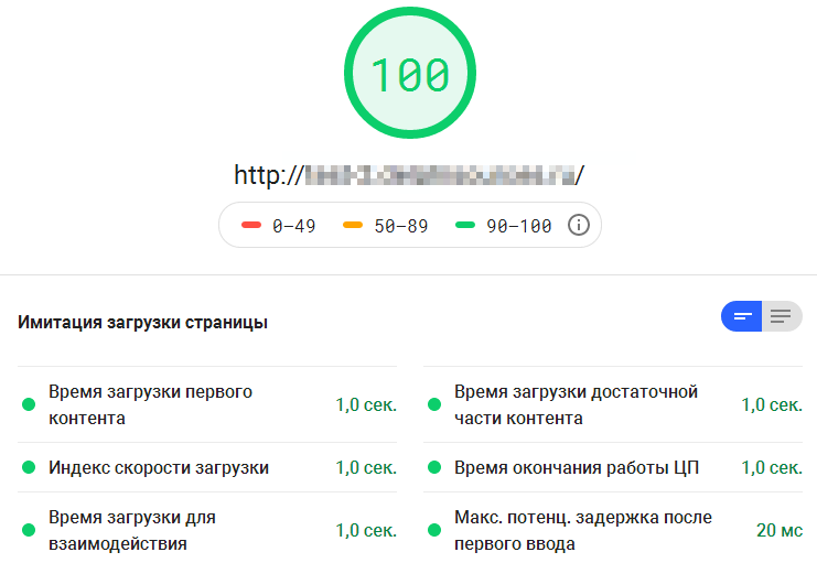 Google PageSpeed Insights 100%