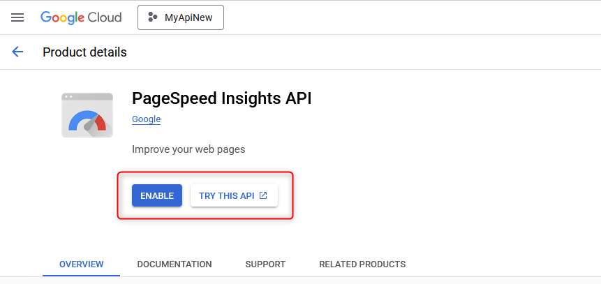 PageSpeed Insights API