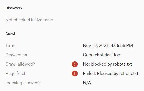 Редирект, заблокированный в Robots.txt