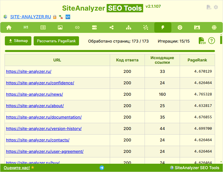 Расчет PageRank