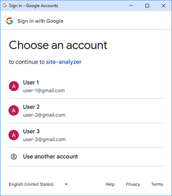 Авторизация в модуле Google Search Console