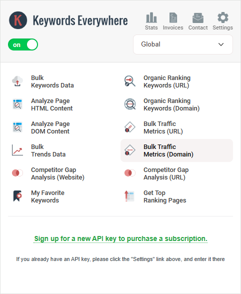 Браузерное расширение для SEO, Keywords Everywhere